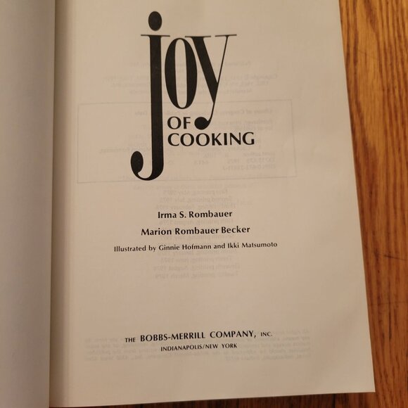 1975 Joy Of Cooking Cookbook Irma S Rombauer All Purpose Cooking Kitchen Dining - Picture 4 of 8